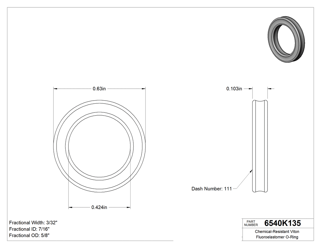 Technical drawing - 6540K135
